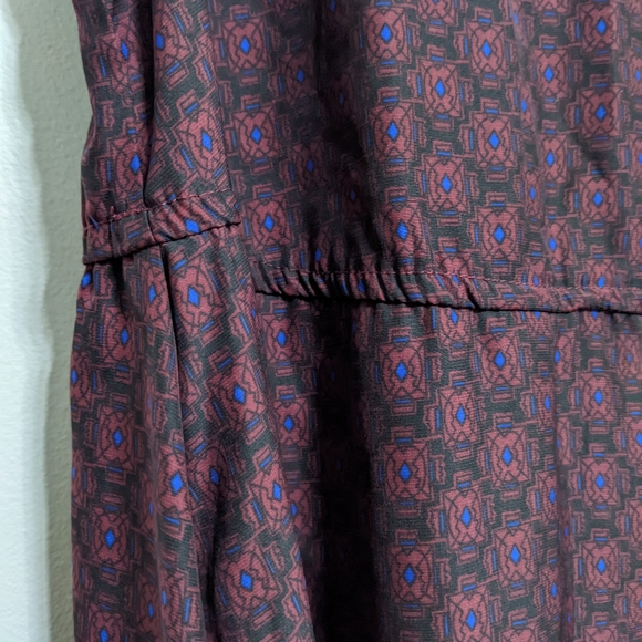 (2/$25) Cotton On purple blue geometric flow dress - Picture 4 of 7